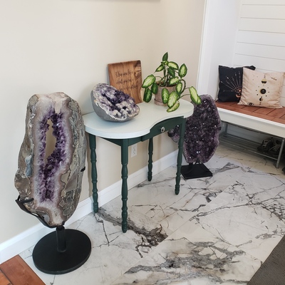 pieces on top of marble floor